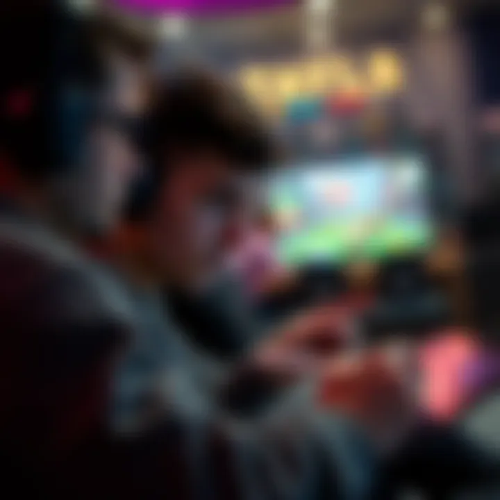 A person playing a casual game on a tablet, concentrating and taking notes for better performance