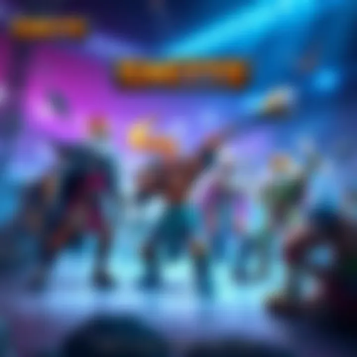 Casual Game Mode in Smite A group of diverse characters from Smite engaged in a friendly battle, showcasing their skills in a vibrant arena setting, highlighting a casual and fun atmosphere.