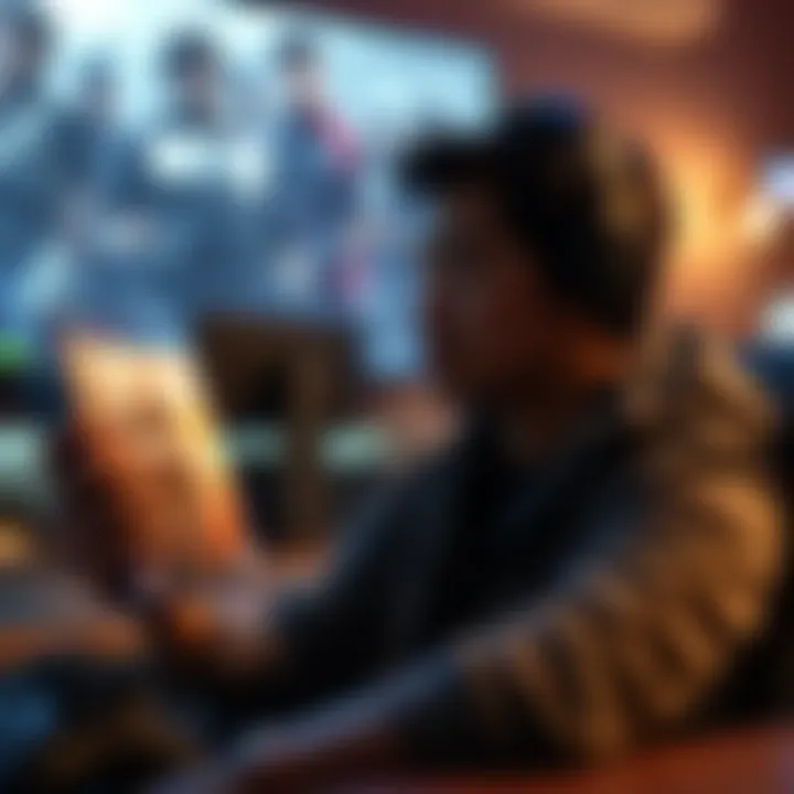 Casual gamer choosing between BO7 and BF6 A casual gamer looking at two game covers for BO7 and BF6, contemplating which game to play next during a short gaming session