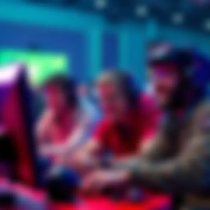 A group of casual gamers smiling while playing an extraction game together, showing teamwork and enjoyment despite competitive challenges.