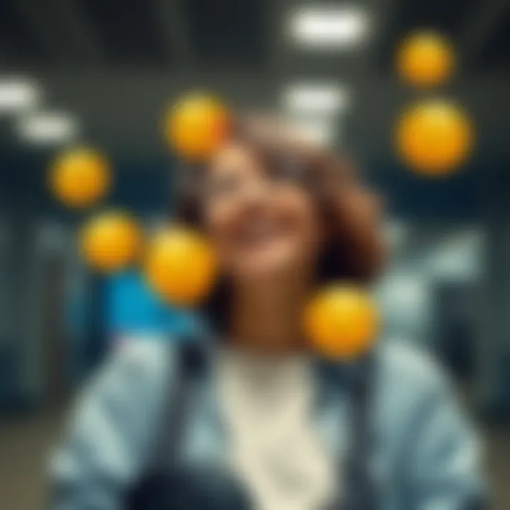 A cheerful person dropping a casual message with emojis expressing joy and excitement.