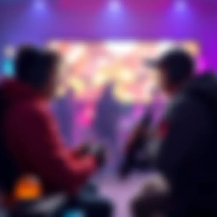 A casual gamer with basic gear competes against a streamer equipped with high-level gear in a game, highlighting the loadout imbalance.