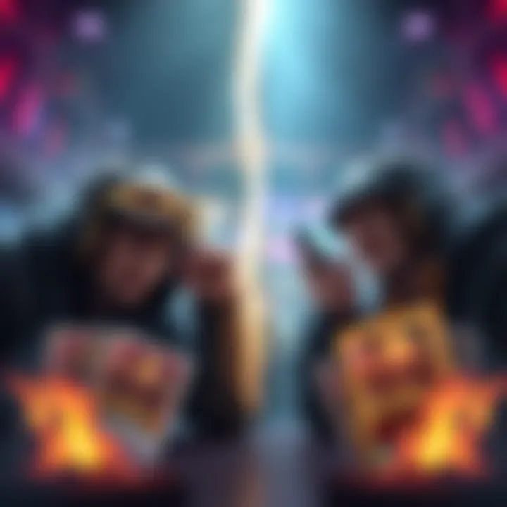 Comparison of CATACLYSM and Timeway packs A visual comparison showing CATACLYSM packs on one side and Timeway packs on the other, with players looking frustrated at CATACLYSM and happy with Timeway results.