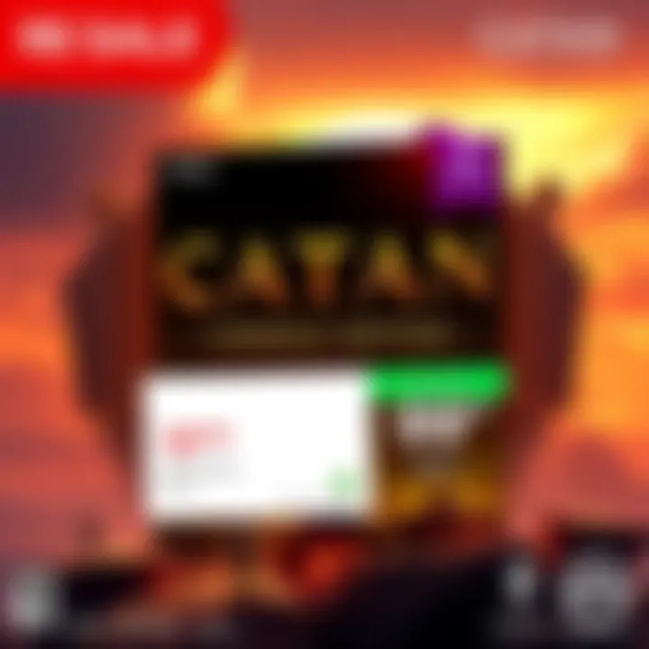 CATAN Console Edition game displayed with a price tag of $3.99, highlighting a sale on DLCs as well