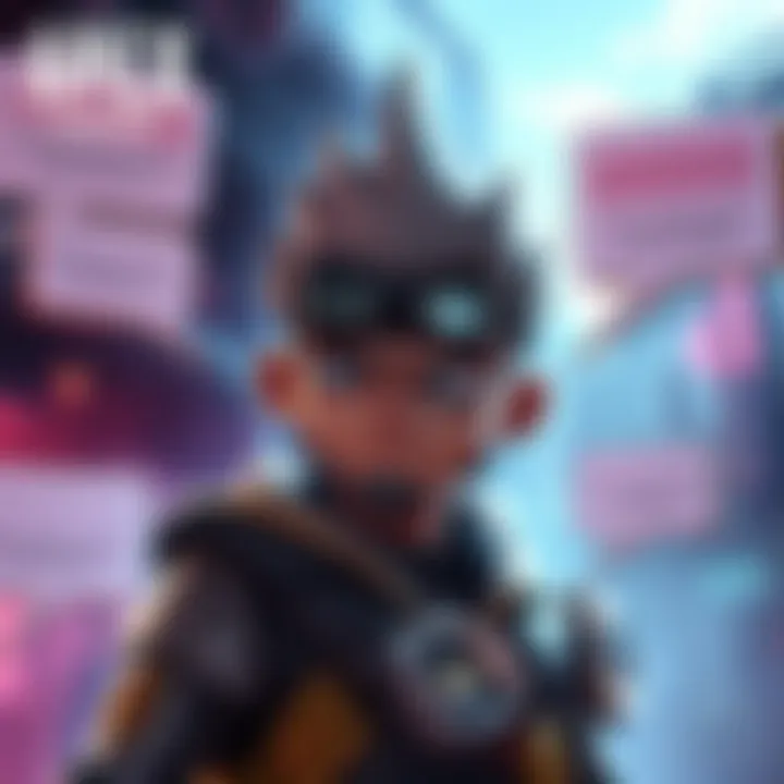 Apex Legends character Caustic stands with a frustrated expression, surrounded by discussion bubbles from players expressing their opinions.