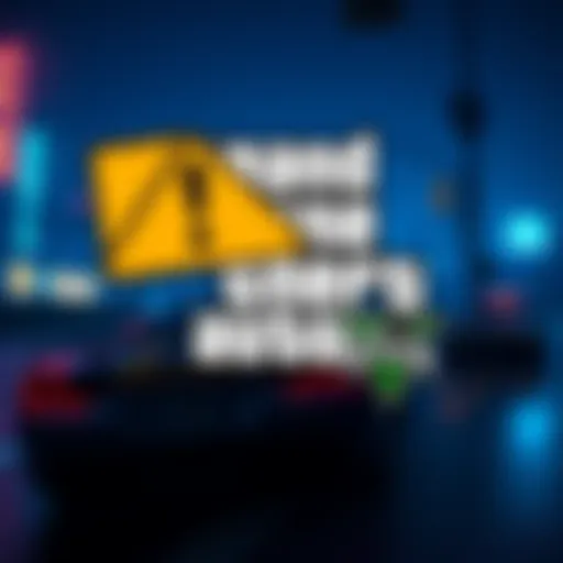 A caution sign overlaying the GTA6 logo, suggesting players should think twice before pre-ordering the game.