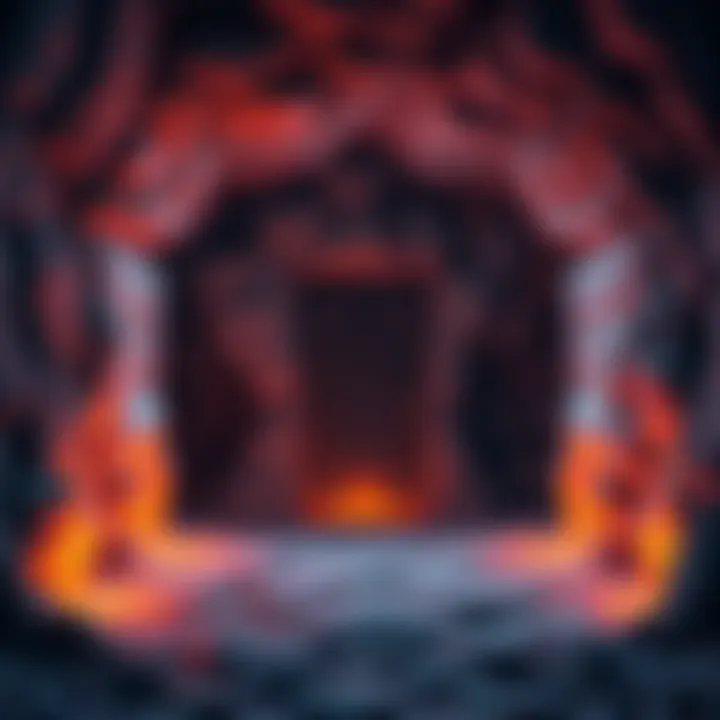 A cave entrance showing a door that cannot be blown up, illustrating the recent game update change.