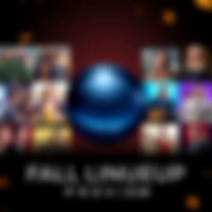 A colorful collage of promotional images for new and returning CBS shows this fall season