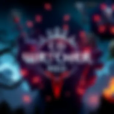 CD Projekt Red logo surrounded by elements from the Witcher universe, highlighting the challenges of expanding content for Witcher 4 alongside three new games.