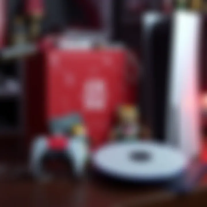 A game box from CD Projekt Red featuring tactile items known as feelies, highlighting the new additions alongside a PlayStation 5 disc.
