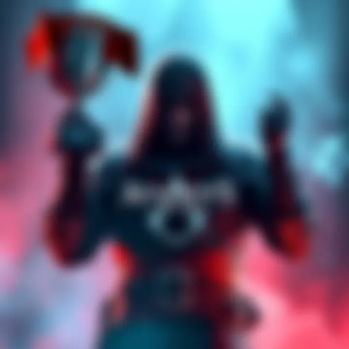 A gamer proudly displays their platinum trophy for Assassin's Creed Rogue, with the game logo in the background.