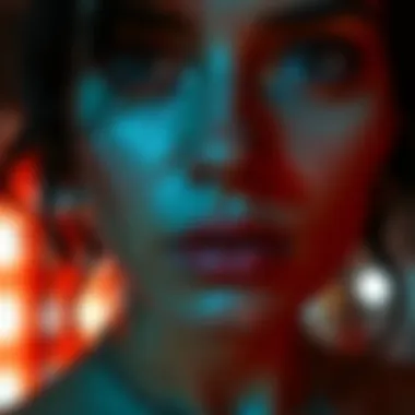Close-up of a celebrity showing altered skin in a social media post, raising concerns about beauty standards