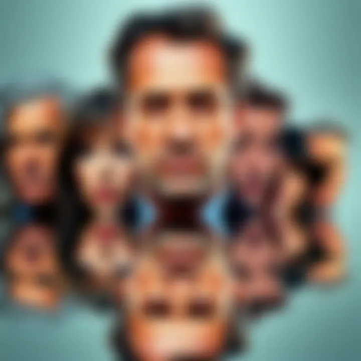 A collage of various celebrity portraits with somber expressions, symbolizing public indifference towards their deaths.