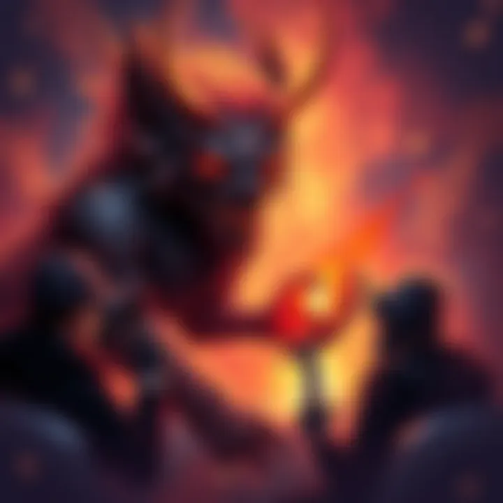 Cerberus character buff request A digital illustration showing the Cerberus character being discussed in forums, with players debating the buff without burn feature.