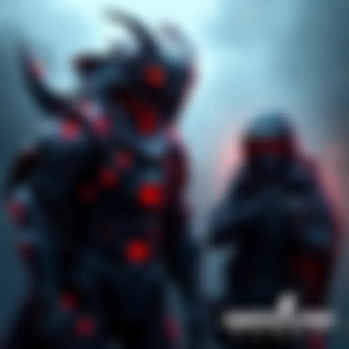 Cerberus from mythology standing next to Rei from Counter Strike with their child Sas, highlighting the connection between them in a gaming setup.