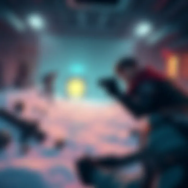 Challenging Exfiltration in Cryo A player in Cryo struggles to find an exit point while looking frustrated, with empty map highlighting missing exfil points, loot scattered around.