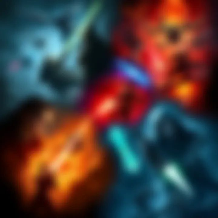 Challenging gaming quests A collage showcasing intense moments from New War, Duviri Paradox, and Old Peace gaming quests, highlighting player struggles and triumphs.