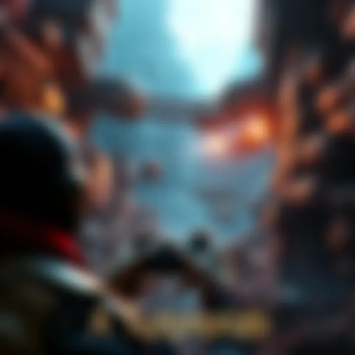 Challenging video game scene A player facing a difficult level in a video game without guidance, showcasing intense gameplay action.