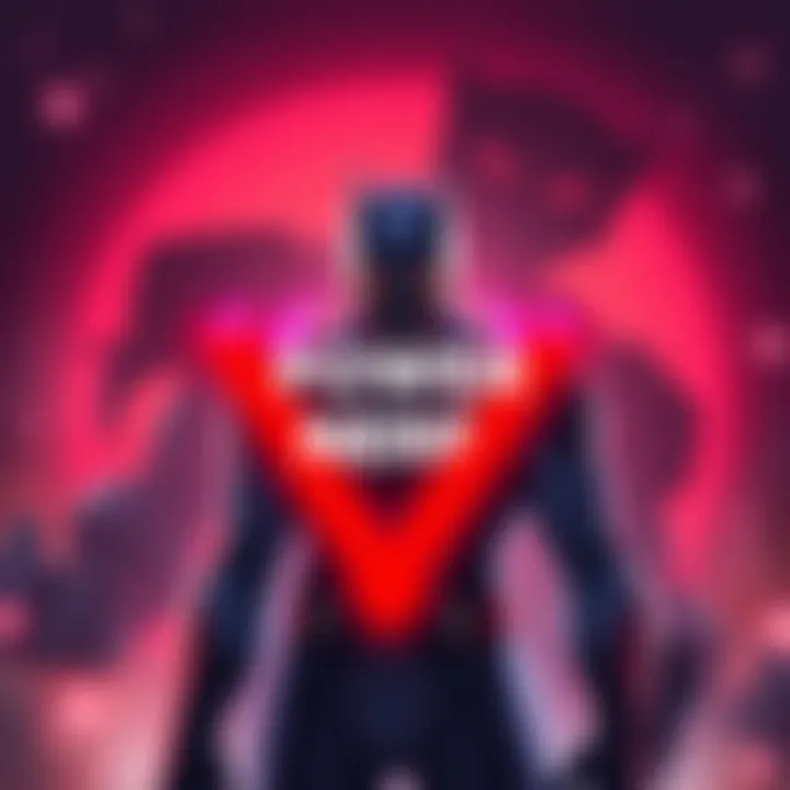 A graphic showing a character named Chamber with a red downward arrow, indicating a power nerf, and a large shadow of Fin Fang Foom in the background.