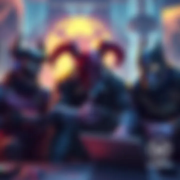 A group of Sigma mains discussing their top champion bans, featuring Wrecking Ball, Doom, and Vendetta in a gaming setting.