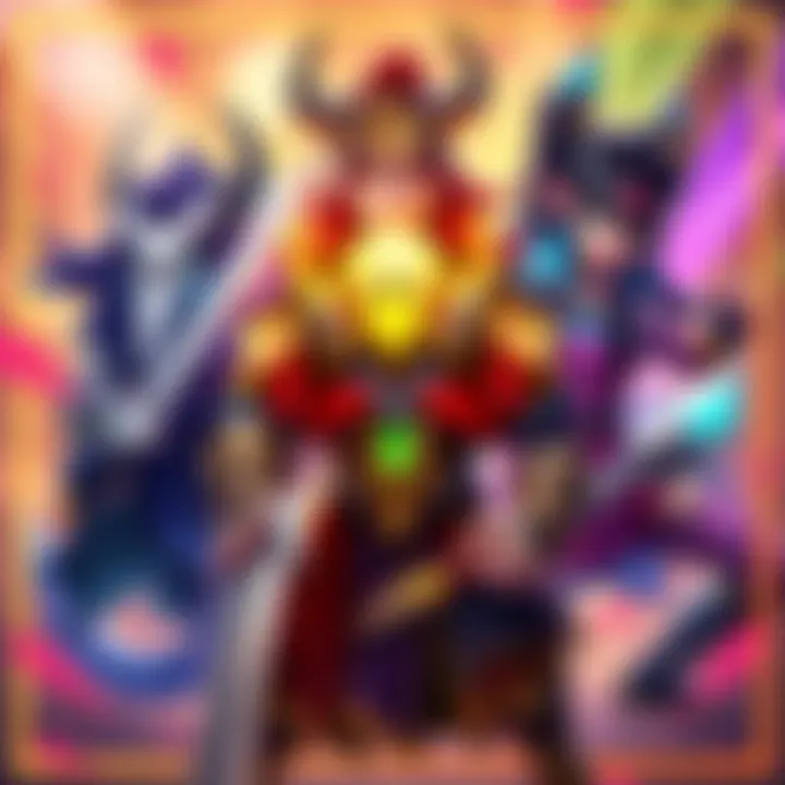 Graphic showcasing characters Elysian Keeper, Rein, Wuyang, and Lifeweaver from the Champions Clash Crowdfunding Bundle with colorful backgrounds.