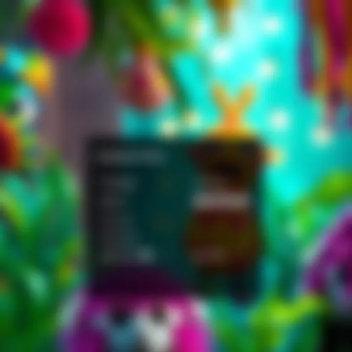 A screenshot showing the language options menu in the Viva Piñata game for changing settings