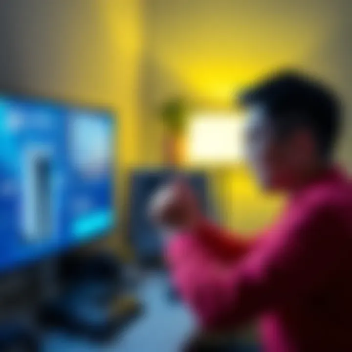 A parent changing their son's date of birth on a PS5 console