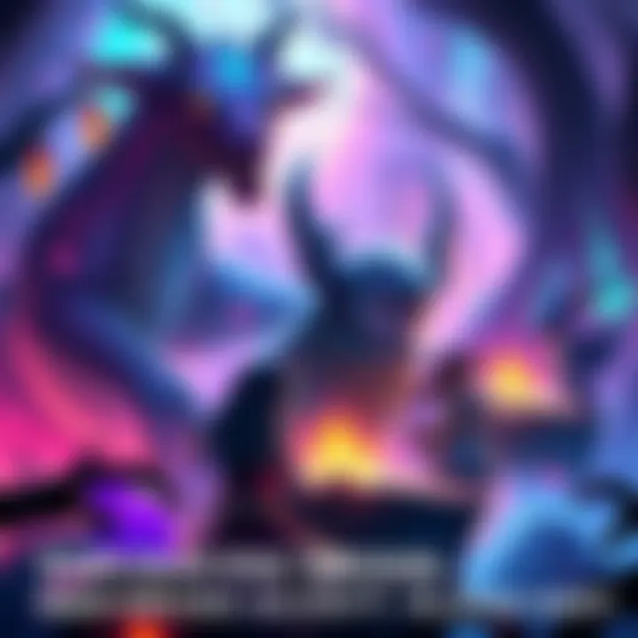 A vibrant illustration showcasing characters from the changeling game, with people engaging in a mystical and adventurous setting, surrounded by magical elements.