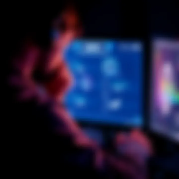 A gamer adjusting the system clock on a computer for Steam games