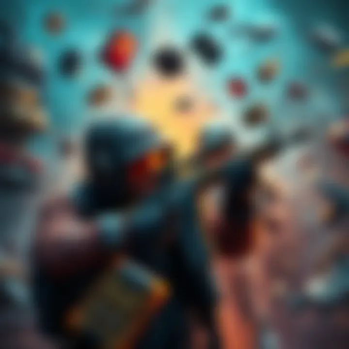 A gamer in the middle of a frantic looting scenario with a rifle malfunction