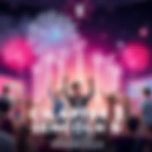 Celebrating 5 Years of Chapter 2 Season 6 A vibrant celebration scene featuring characters from Chapter 2 Season 6 with fireworks in the background and fans enjoying the moment.