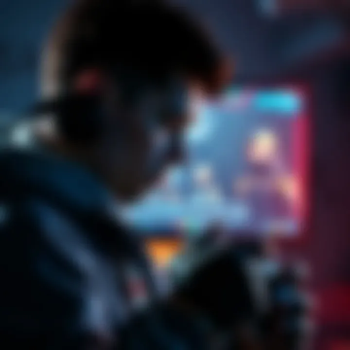 A gamer changing their character avatar back to the old loading screen, showing a nostalgic design.