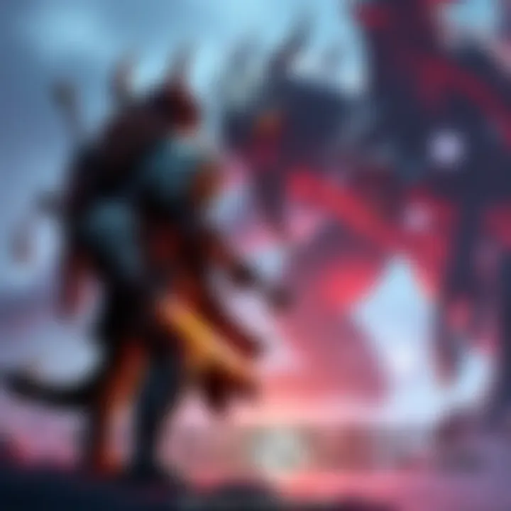 A warrior stands ready in a battle stance, equipped with enhanced gear and skills, prepared to face Nidhogg in Forgotten Saga