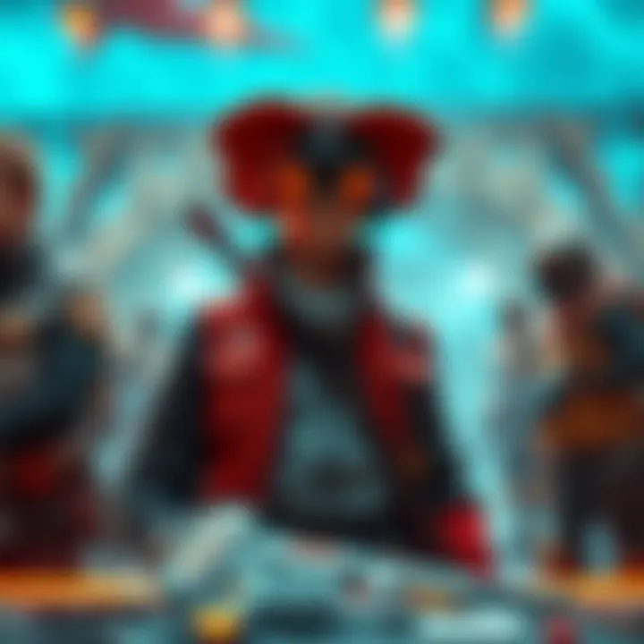 A player customizing their character in an open-world game, showcasing various options for outfits and gear.