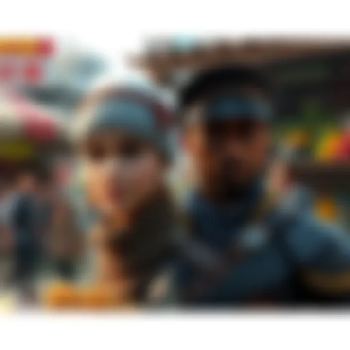 Character Models in Different Games A side-by-side comparison of character models showing similarities between a merchant lady and another character in various game settings.