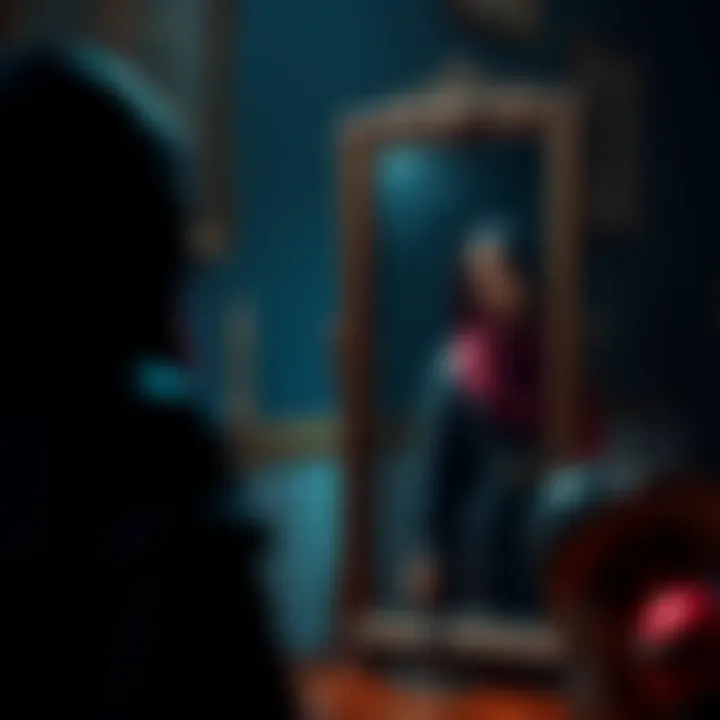 Character Reflection A character from The Case Study of Vanitas looks into a mirror, symbolizing their search for identity and understanding.