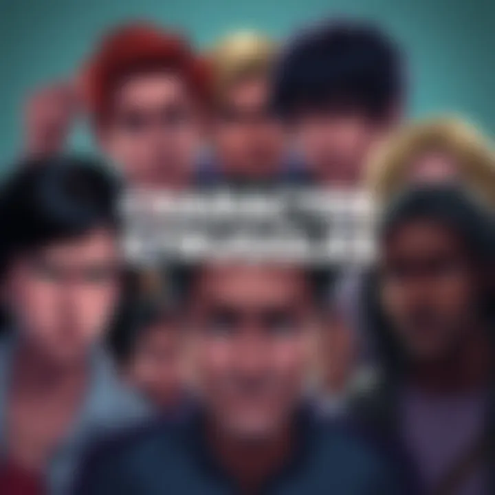 A collage of characters facing tough moments in their stories, showing expressions of disappointment and frustration.