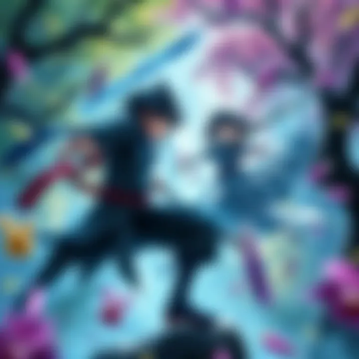 A player switching characters from Naoe to Yasuke, causing a change in seasons and enemy respawns in the game.