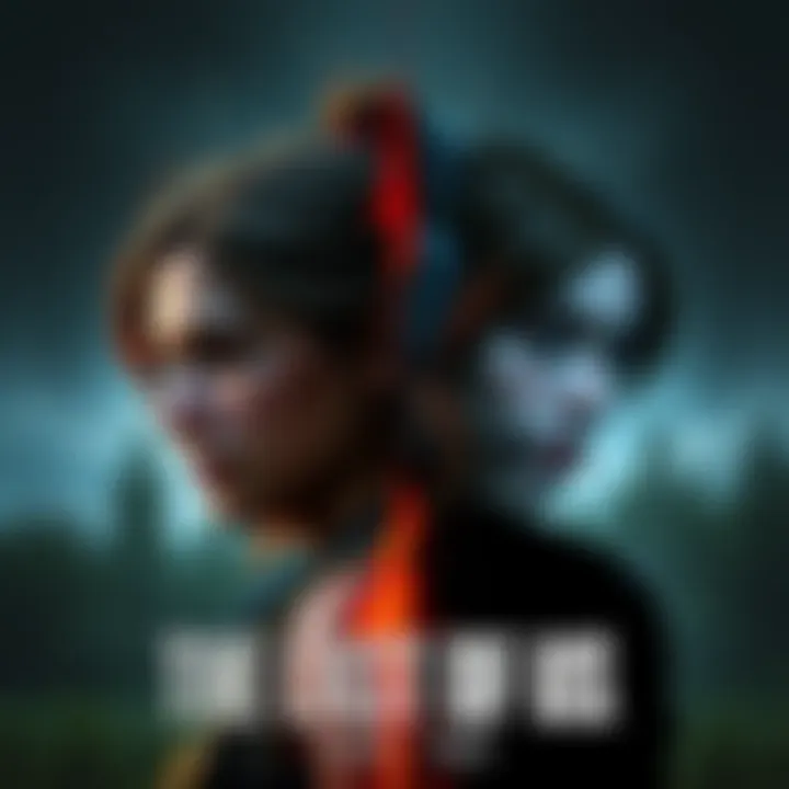 A split-screen showing key characters from The Last of Us Part Two, highlighting differences in narrative perspectives between Abby and Ellie.