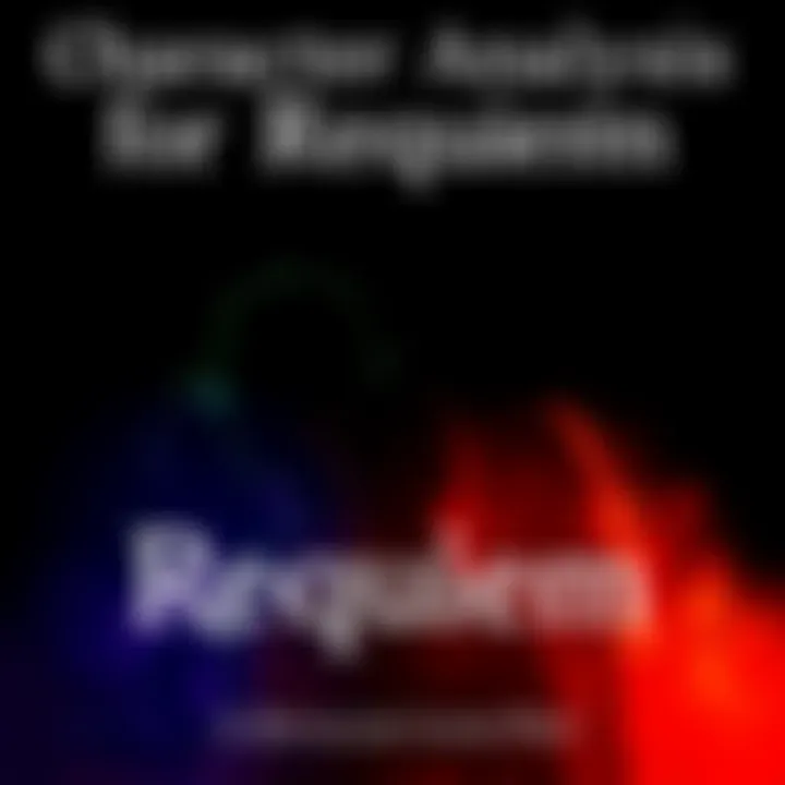 Character Analysis for Requiem A collection of character silhouettes representing those likely to appear in Requiem, set against a dark background, suggesting anticipation and intrigue.