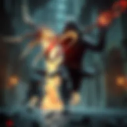 A player character skillfully dodging the Spirit's attack in a dark gaming setting, showcasing stealth and survival tactics.