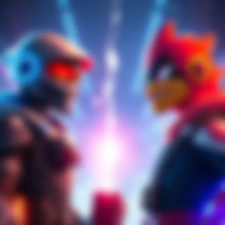 Character Choices in Game A player is considering switching game characters, showing Conduit on one side and Wattson and Sparrow on the other, symbolizing their debate on which character to choose for better team support.