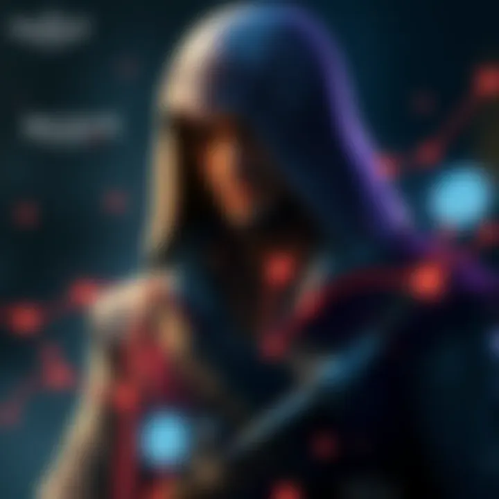 Arno highlighted with symbols from Assassin's Creed II showing hidden links between characters
