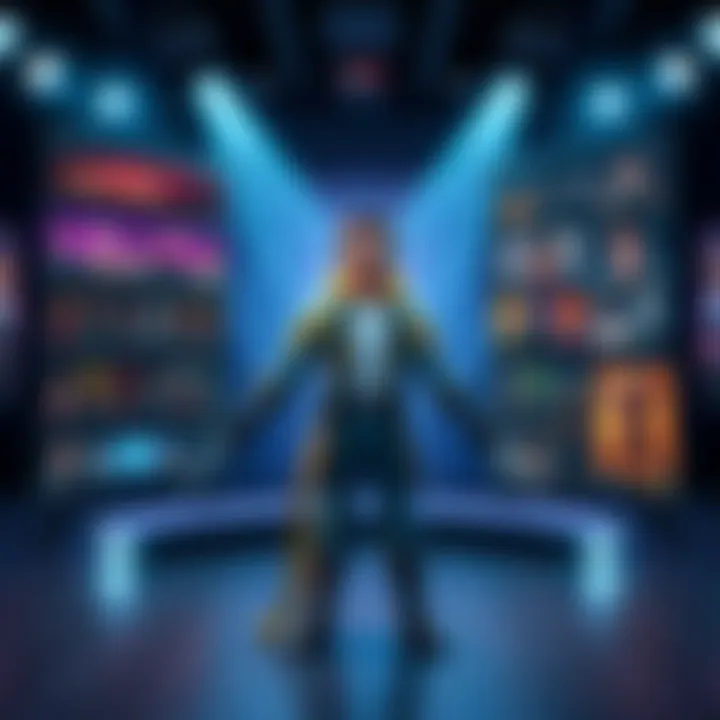 A vibrant character creation screen showcasing various customization options for avatars and NPCs in a video game.