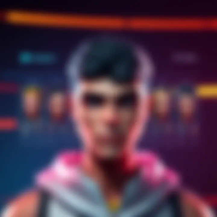 Screenshot of a video game character creator showing limited face templates and hair color options.