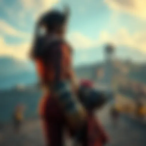 A game character standing at a crossroads, looking at a path leading to Riding Nomad Again, with a worried expression about missing quests in the 2nd chapter area.