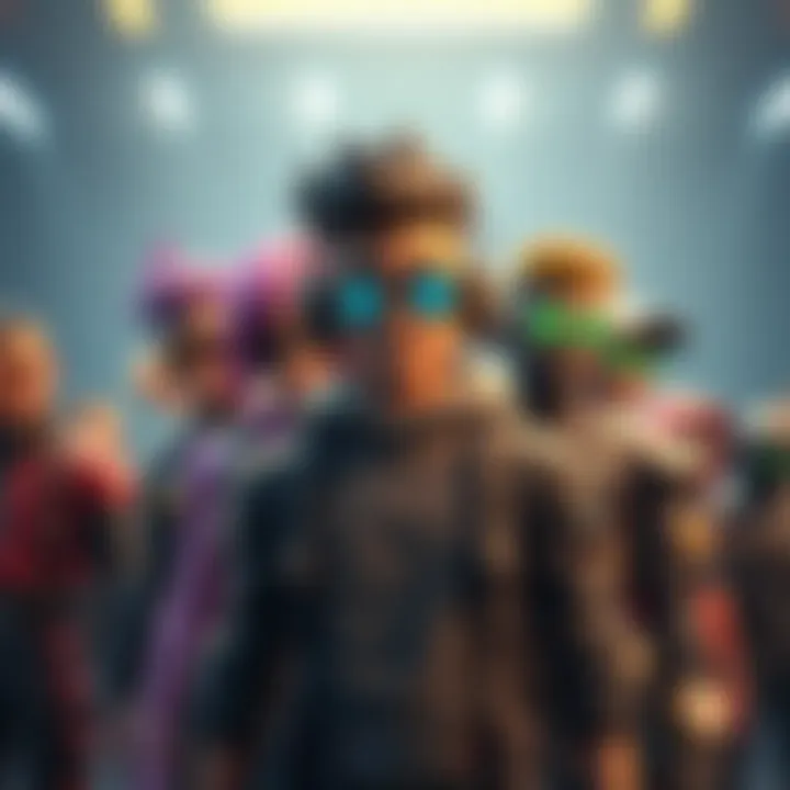 A variety of character models showcasing different customization styles and options available in games.