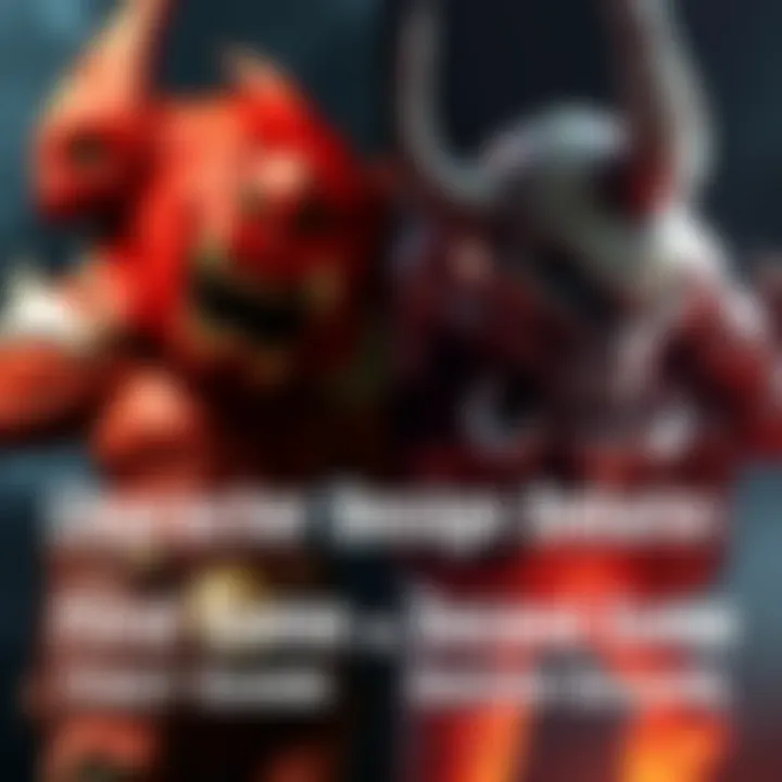 Comparison of grotesque enemies from the first game and polished visuals of the second game