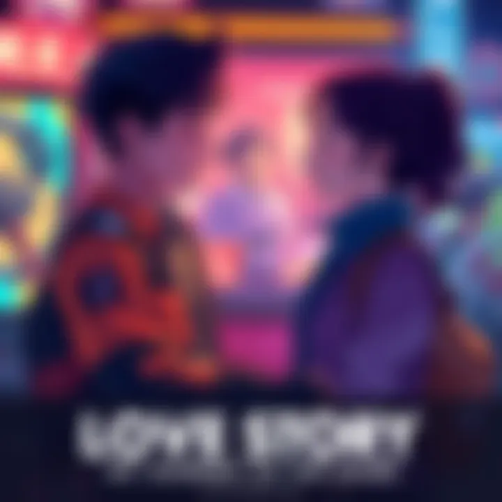 A scene showing characters Panam and Judy sharing an emotional moment, set against a vibrant gaming backdrop, highlighting their connection and choices.