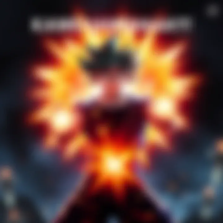 A character with glowing energy in their hands, preparing to unleash a KAMEHAMEHAAA attack, surrounded by an intense aura of light.